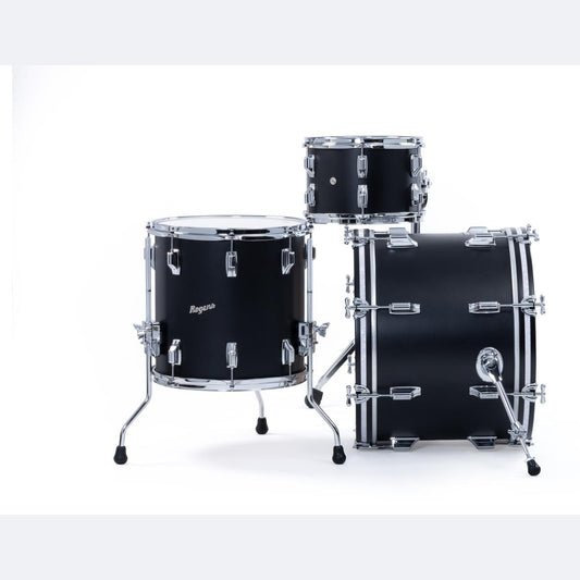 Rogers Dayton 3pc Drum Set 20/12/14 Satin Black Lacquer - Drum Center Of Portsmouth
