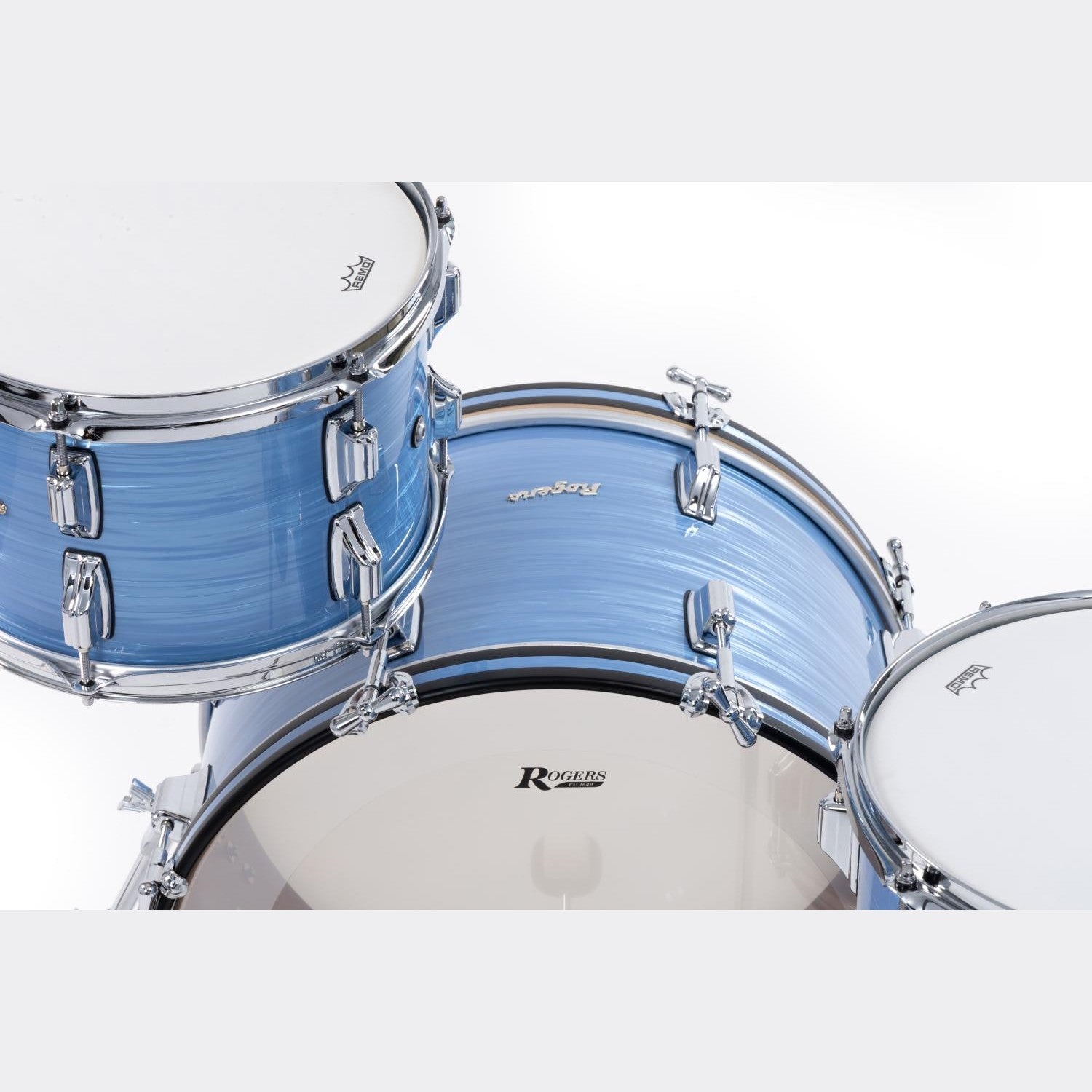 Rogers Dayton 3pc Drum Set 20/12/14 Sky Blue Ripple Pearl - Drum Center Of Portsmouth