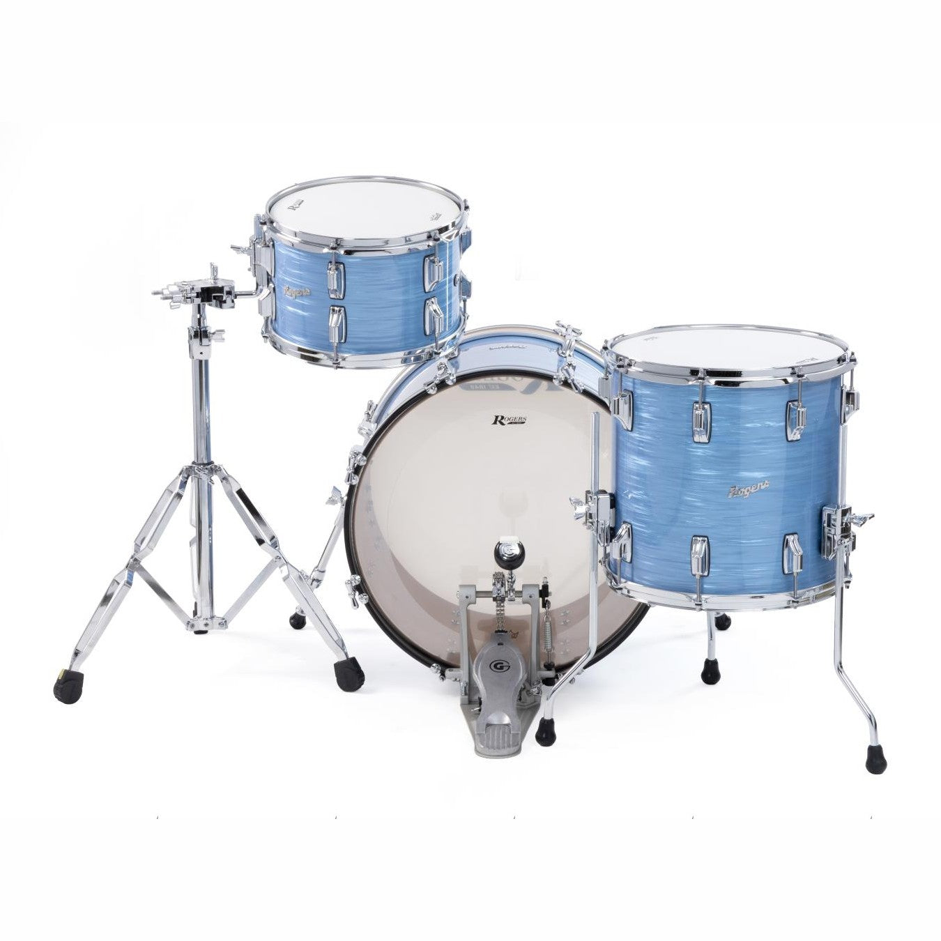 Rogers Dayton 3pc Drum Set 20/12/14 Sky Blue Ripple Pearl - Drum Center Of Portsmouth