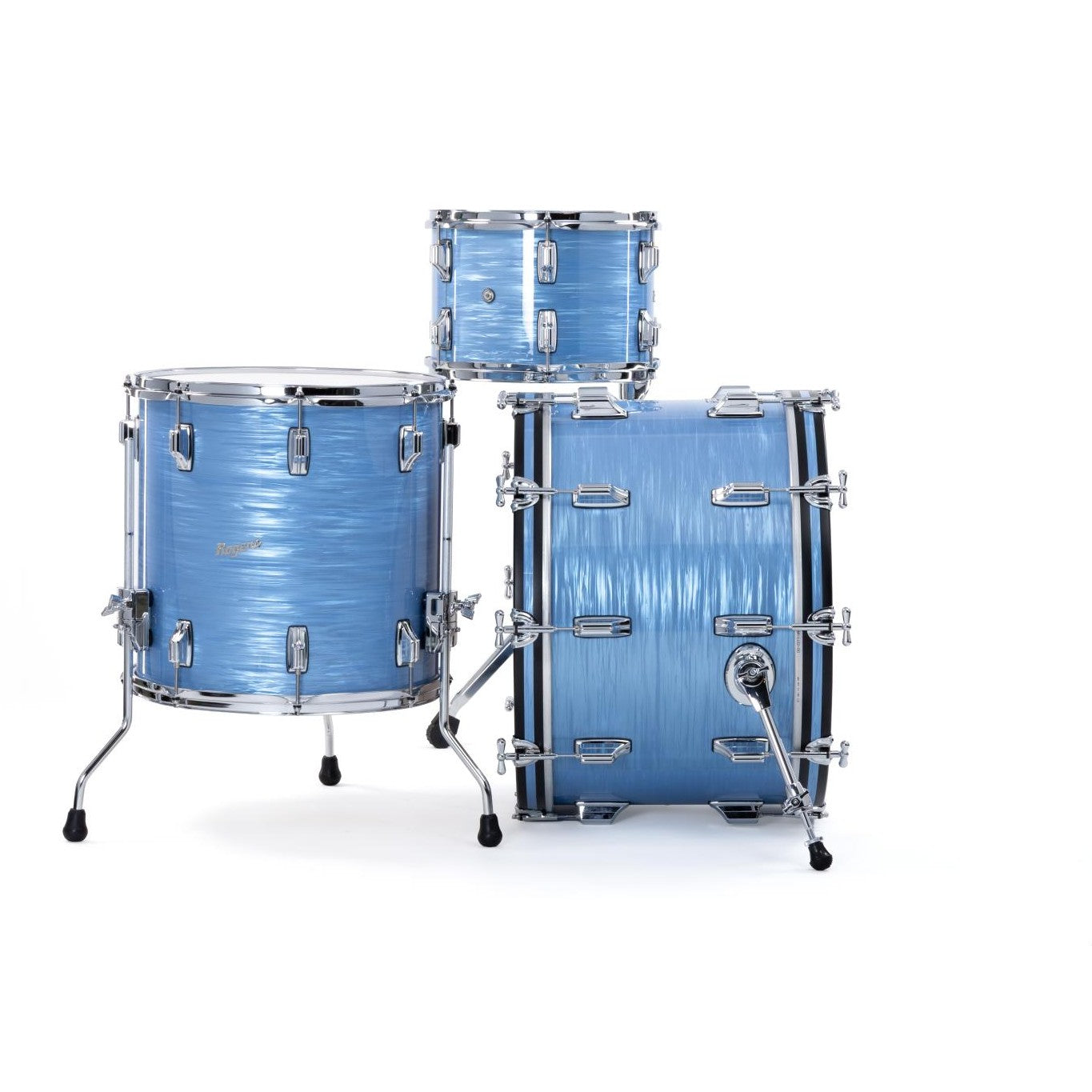 Rogers Dayton 3pc Drum Set 20/12/14 Sky Blue Ripple Pearl - Drum Center Of Portsmouth