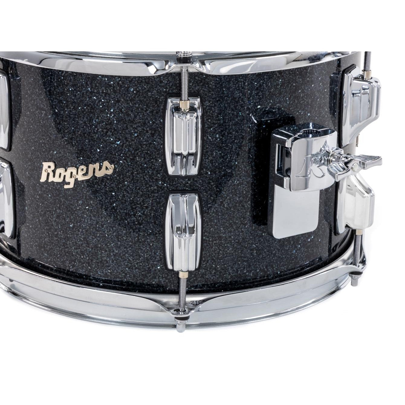 Rogers Dayton Tom 12x8 Black Glass - Drum Center Of Portsmouth