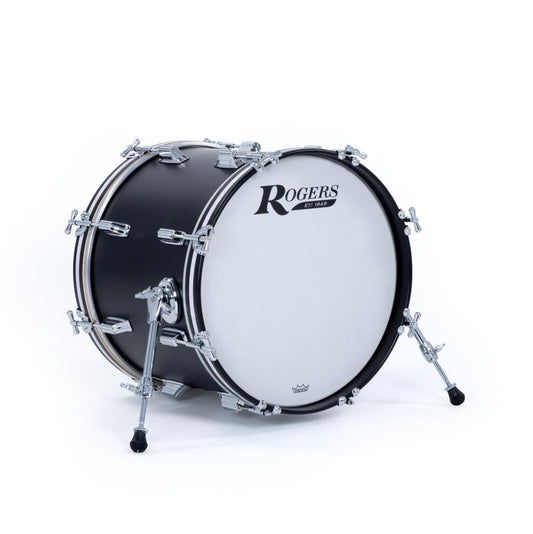 Rogers Dayton Bass Drum 18x14 Satin Black Lacquer - Drum Center Of Portsmouth