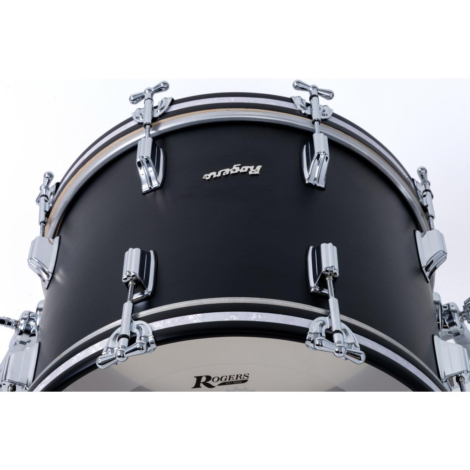Rogers Dayton Bass Drum 18x14 Satin Black Lacquer - Drum Center Of Portsmouth