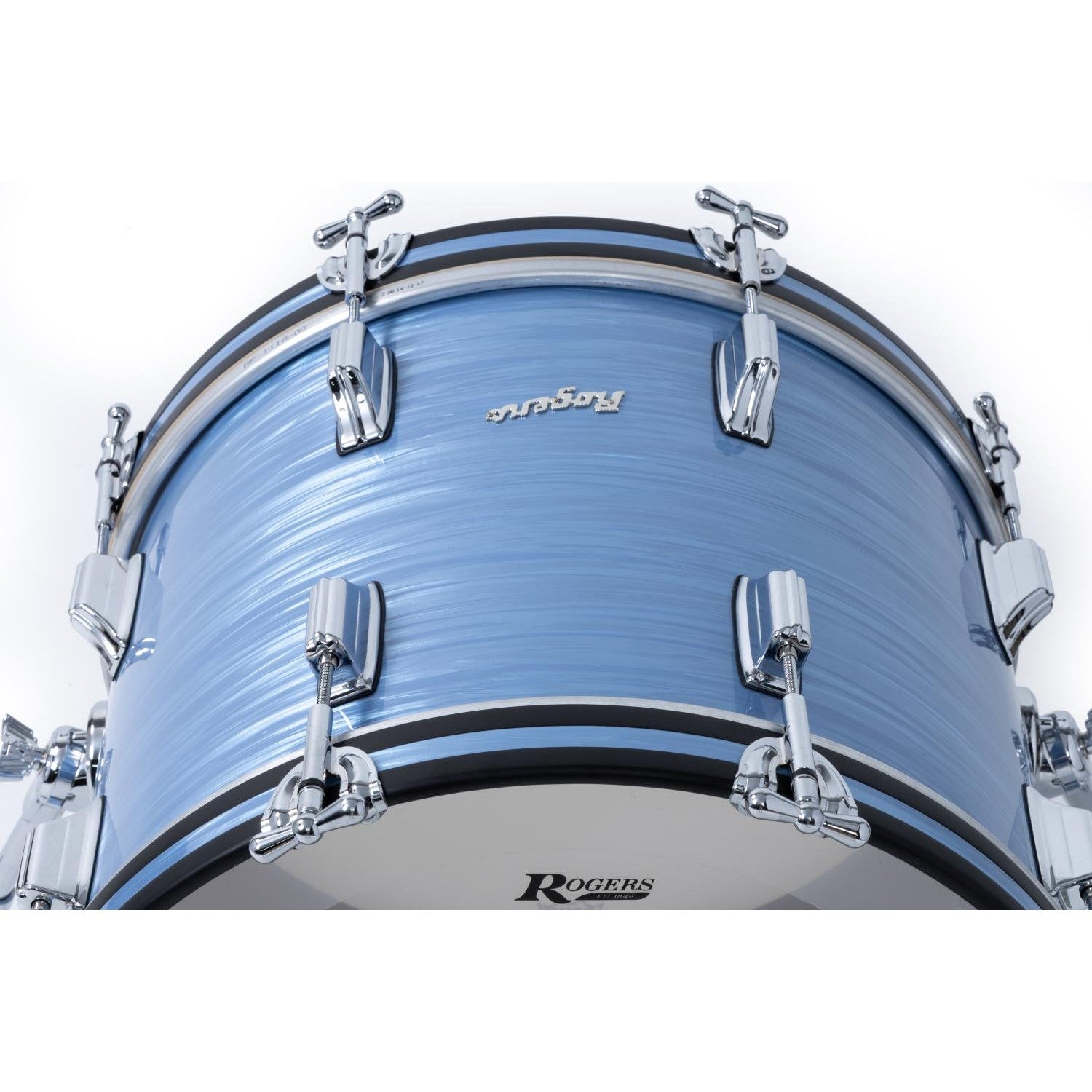Rogers Dayton Bass Drum 18x14 Sky Blue Ripple Pearl - Drum Center Of Portsmouth
