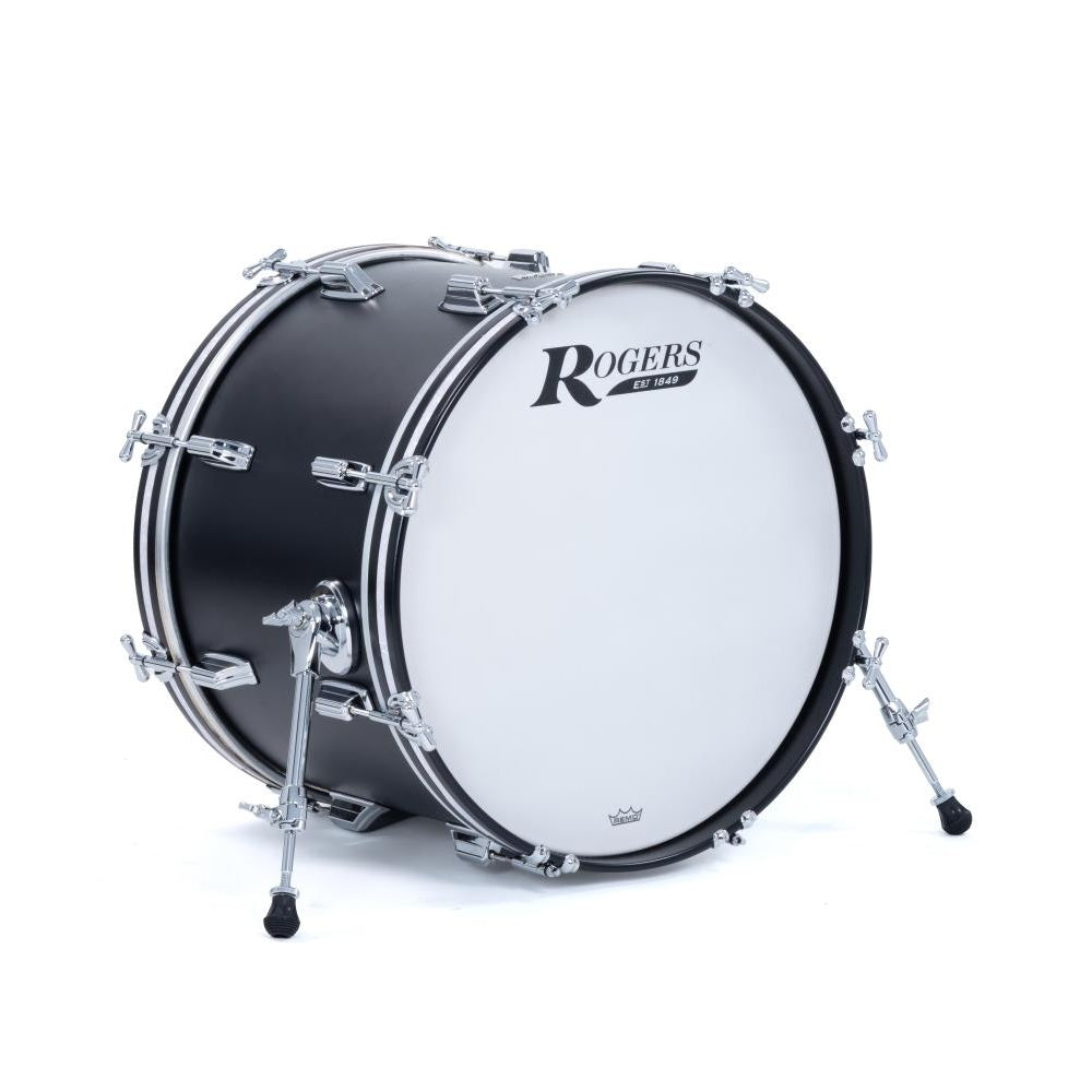 Rogers Dayton Bass Drum 20x14 Satin Black Lacquer - Drum Center Of Portsmouth