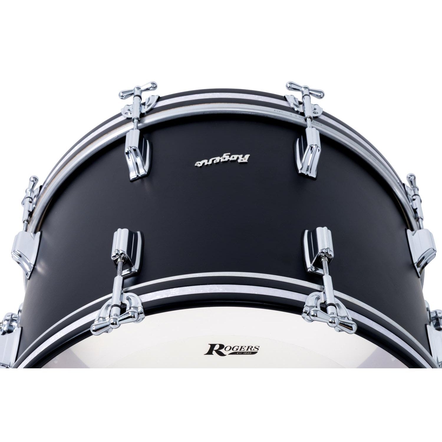 Rogers Dayton Bass Drum 20x14 Satin Black Lacquer - Drum Center Of Portsmouth