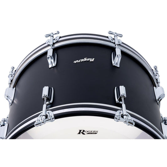 Rogers Dayton Bass Drum 20x14 Satin Black Lacquer - Drum Center Of Portsmouth