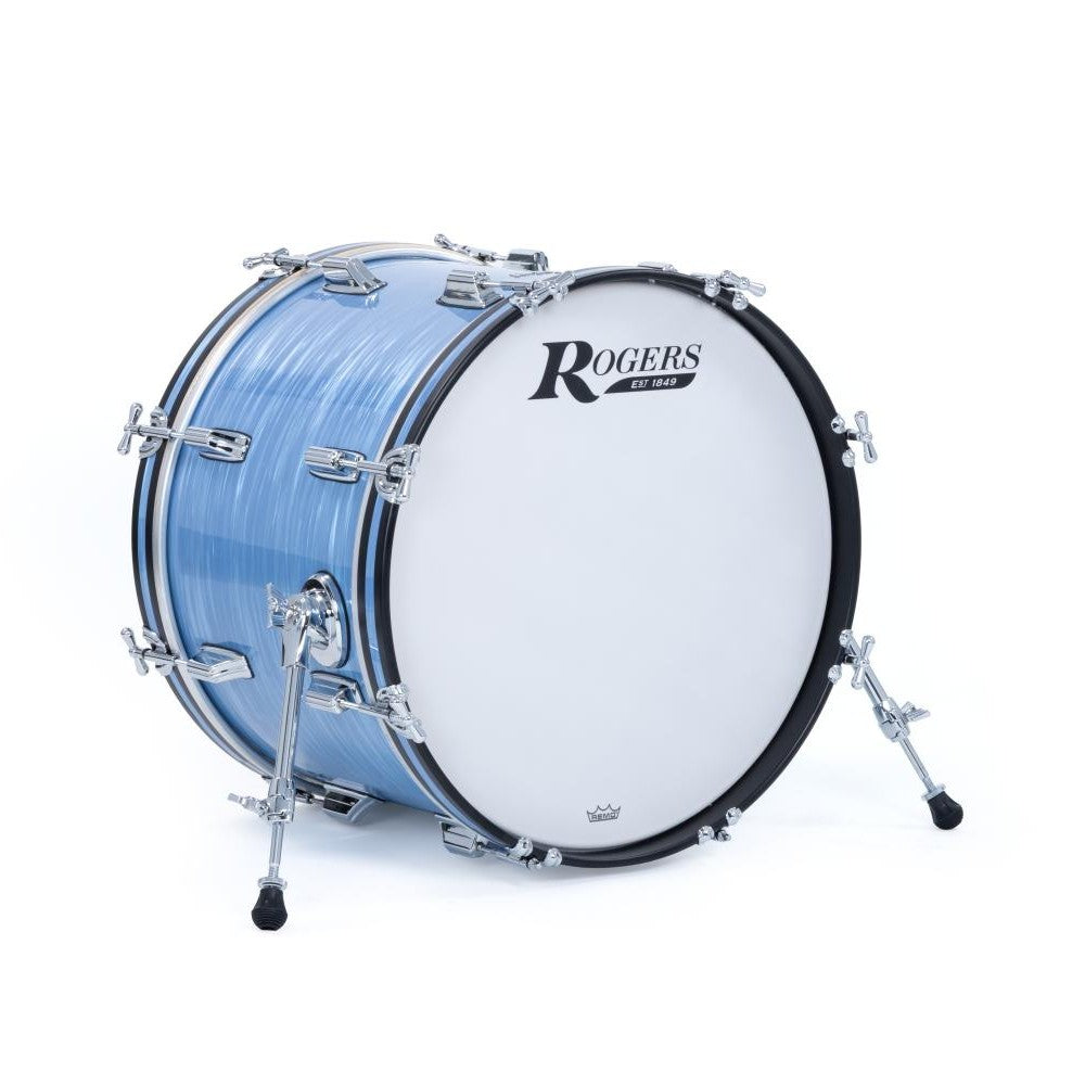 Rogers Dayton Bass Drum 20x14 Sky Blue Ripple Pearl - Drum Center Of Portsmouth