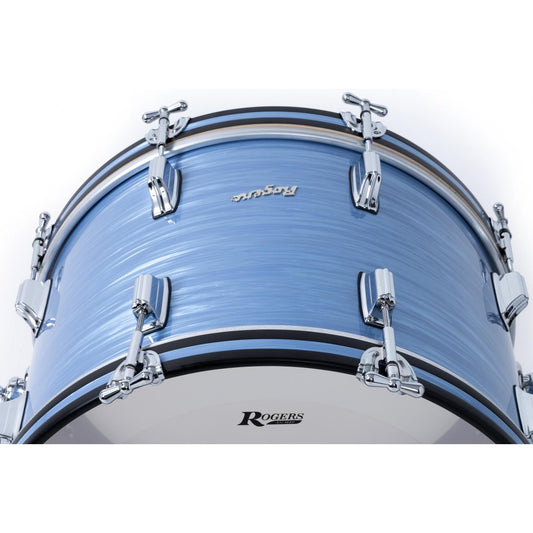 Rogers Dayton Bass Drum 20x14 Sky Blue Ripple Pearl - Drum Center Of Portsmouth