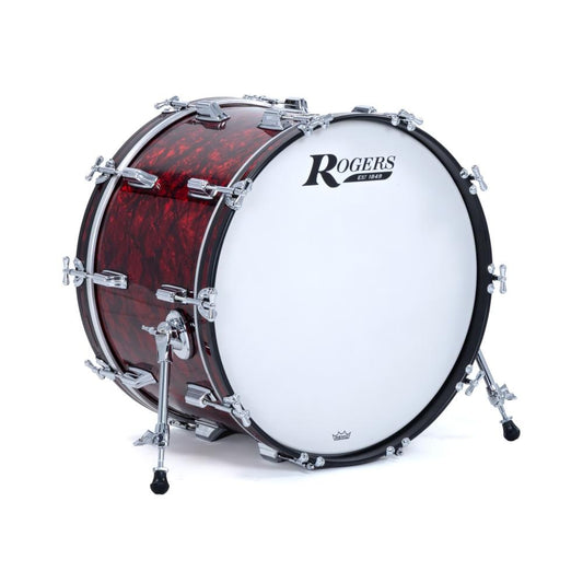 Rogers Dayton Bass Drum 22x14 Red Diamond Pearl - Drum Center Of Portsmouth