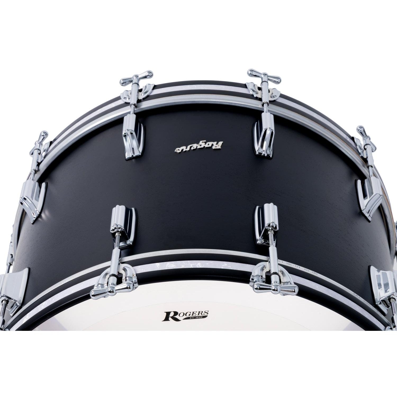Rogers Dayton Bass Drum 22x14 Satin Black Lacquer - Drum Center Of Portsmouth