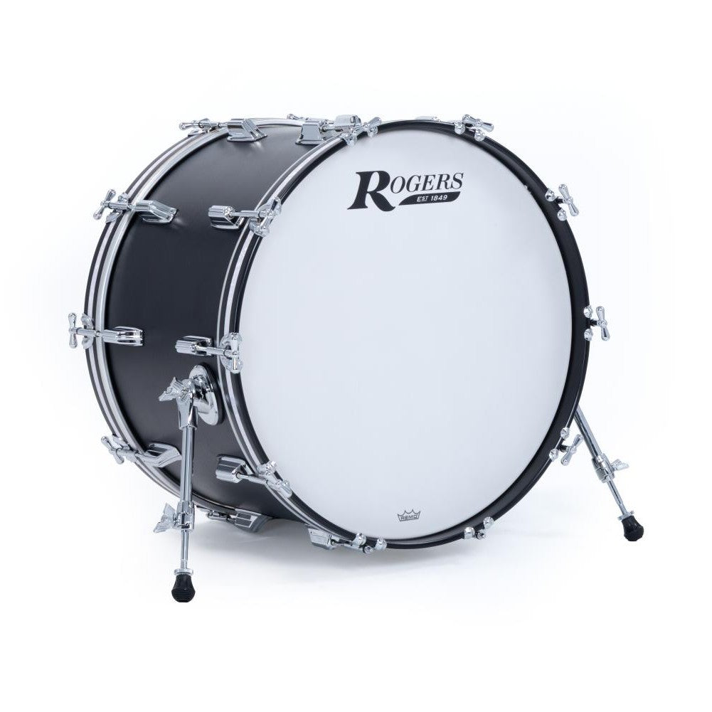 Rogers Dayton Bass Drum 22x14 Satin Black Lacquer - Drum Center Of Portsmouth