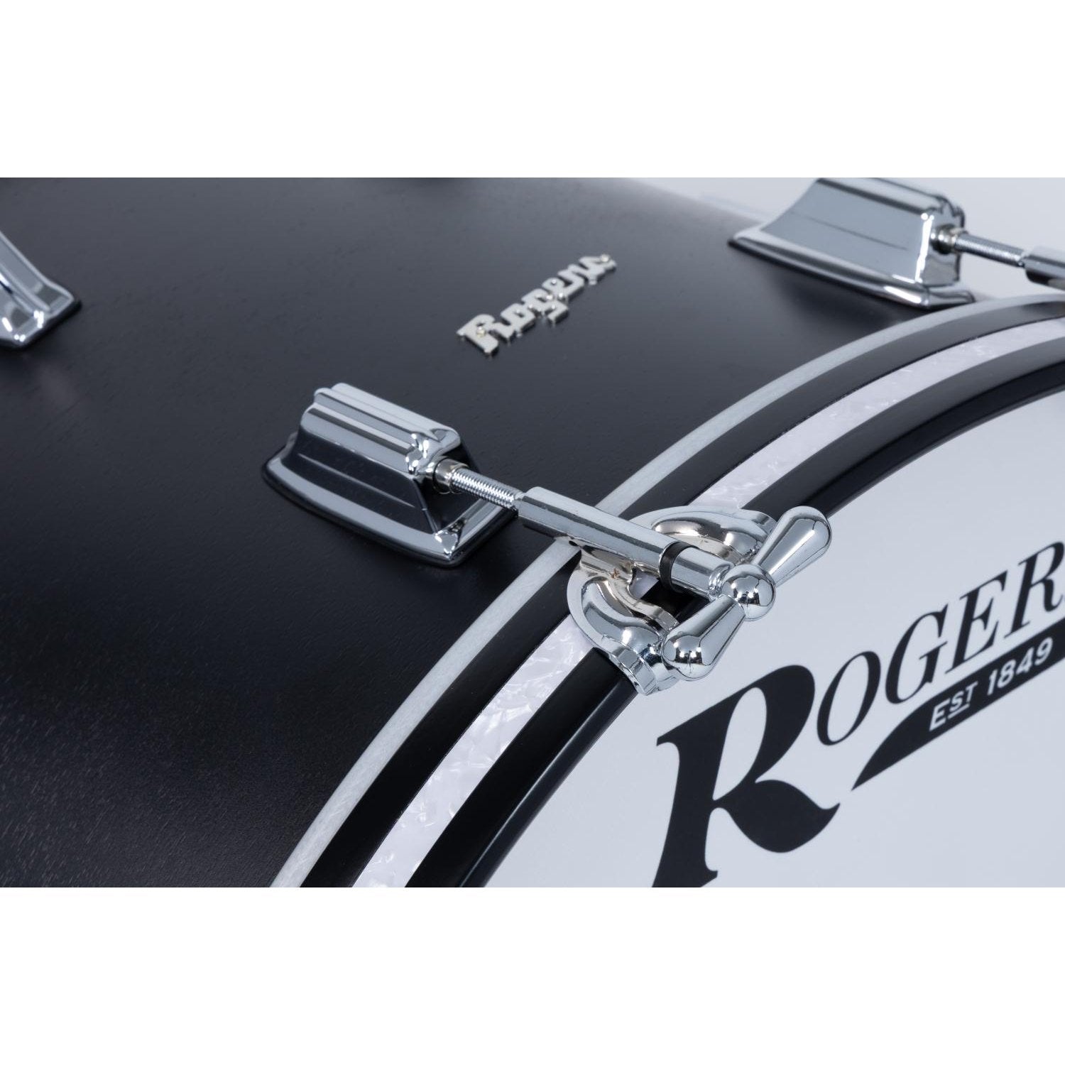 Rogers Dayton Bass Drum 22x14 Satin Black Lacquer - Drum Center Of Portsmouth