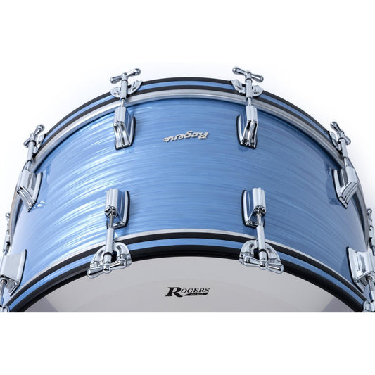 Rogers Dayton Bass Drum 22x14 Sky Blue Ripple Pearl - Drum Center Of Portsmouth