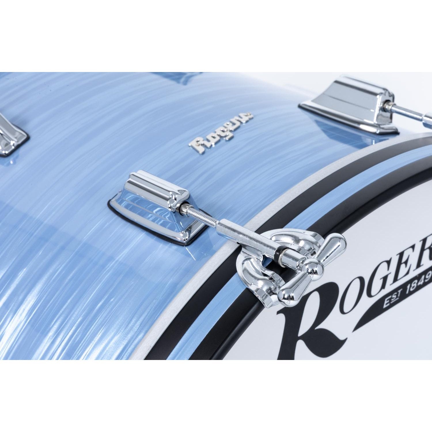 Rogers Dayton Bass Drum 22x14 Sky Blue Ripple Pearl - Drum Center Of Portsmouth