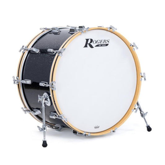 Rogers Dayton Bass Drum 24x14 Black Glass - Drum Center Of Portsmouth