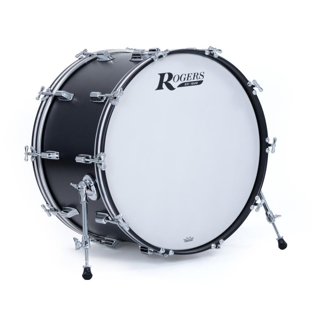 Rogers Dayton Bass Drum 24x14 Satin Black Lacquer - Drum Center Of Portsmouth