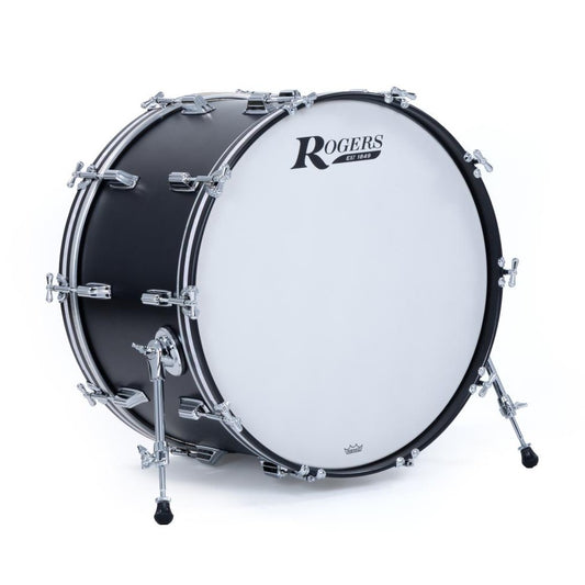 Rogers Dayton Bass Drum 24x14 Satin Black Lacquer - Drum Center Of Portsmouth