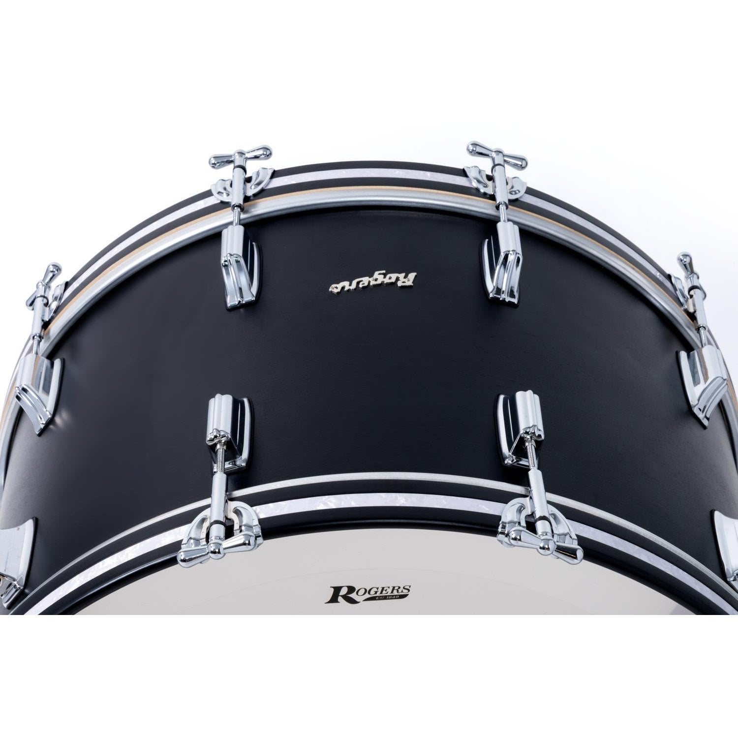 Rogers Dayton Bass Drum 24x14 Satin Black Lacquer - Drum Center Of Portsmouth