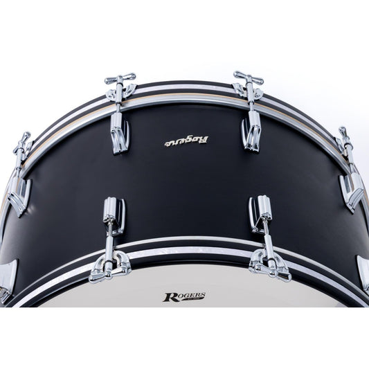 Rogers Dayton Bass Drum 24x14 Satin Black Lacquer - Drum Center Of Portsmouth