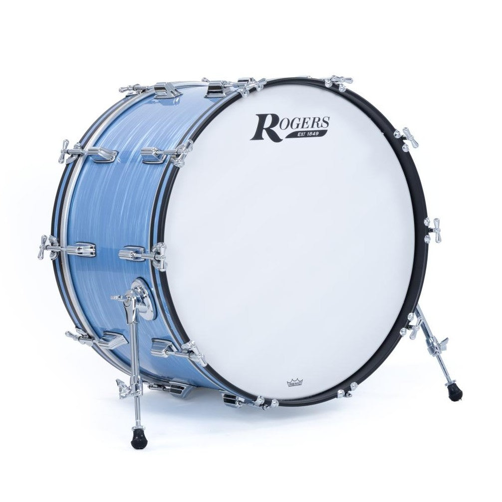 Rogers Dayton Bass Drum 24x14 Sky Blue Ripple Pearl - Drum Center Of Portsmouth