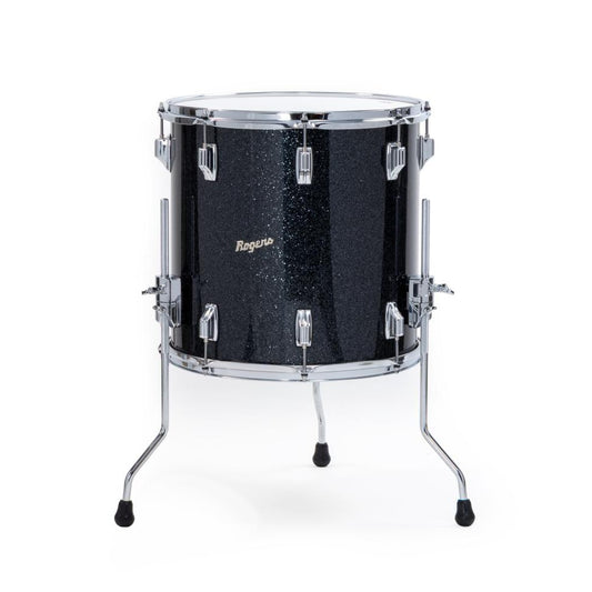 Rogers Dayton Floor Tom 16x16 Black Glass - Drum Center Of Portsmouth