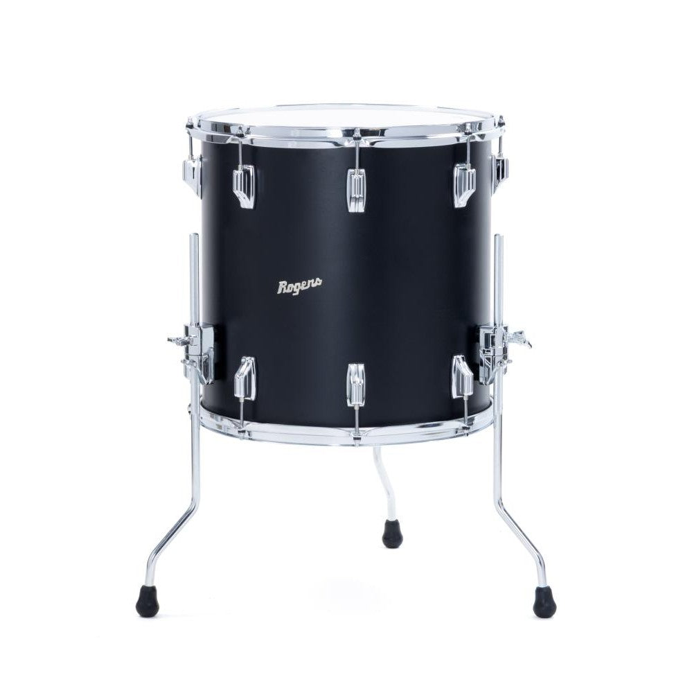 Rogers Dayton Floor Tom 16x16 Satin Black Lacquer - Drum Center Of Portsmouth
