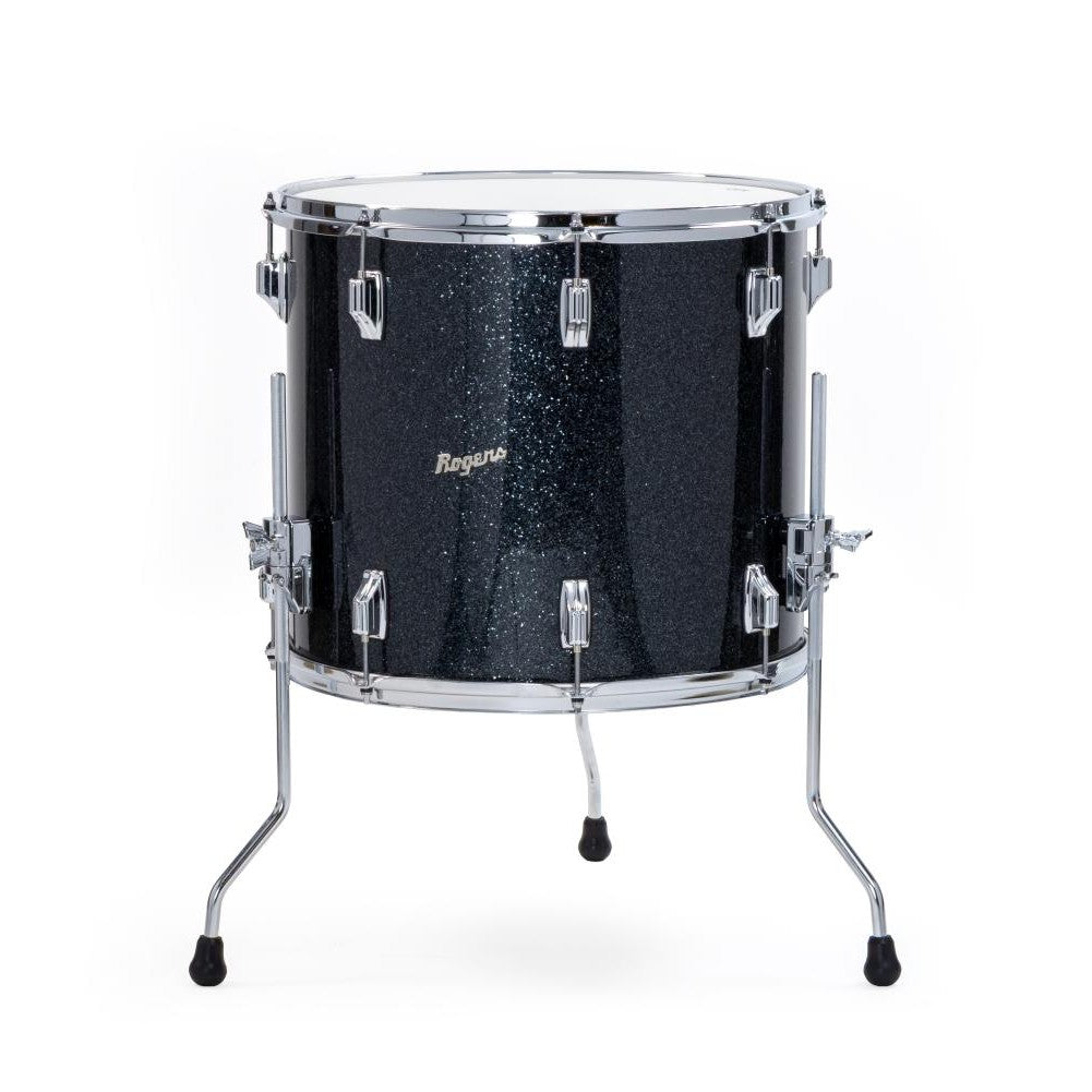 Rogers Dayton Floor Tom 18x16 Black Glass - Drum Center Of Portsmouth