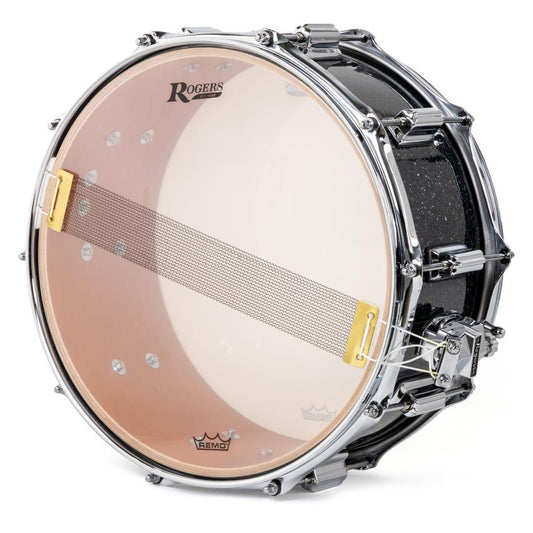 Rogers Dayton Snare Drum 14x6.5 Black Glass - Drum Center Of Portsmouth