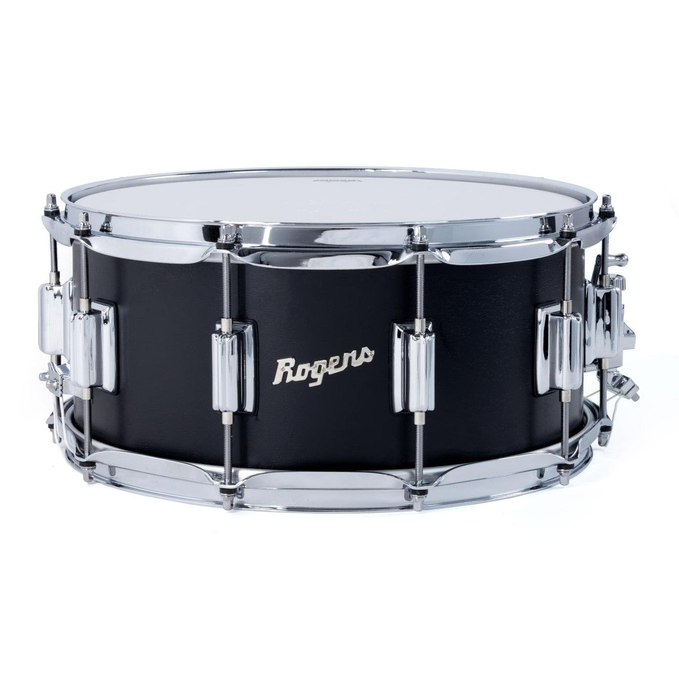 Rogers Dayton Snare Drum 14x6.5 Satin Black Lacquer - Drum Center Of Portsmouth