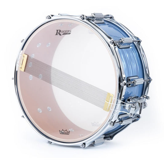 Rogers Dayton Snare Drum 14x6.5 Sky Blue Ripple Pearl - Drum Center Of Portsmouth