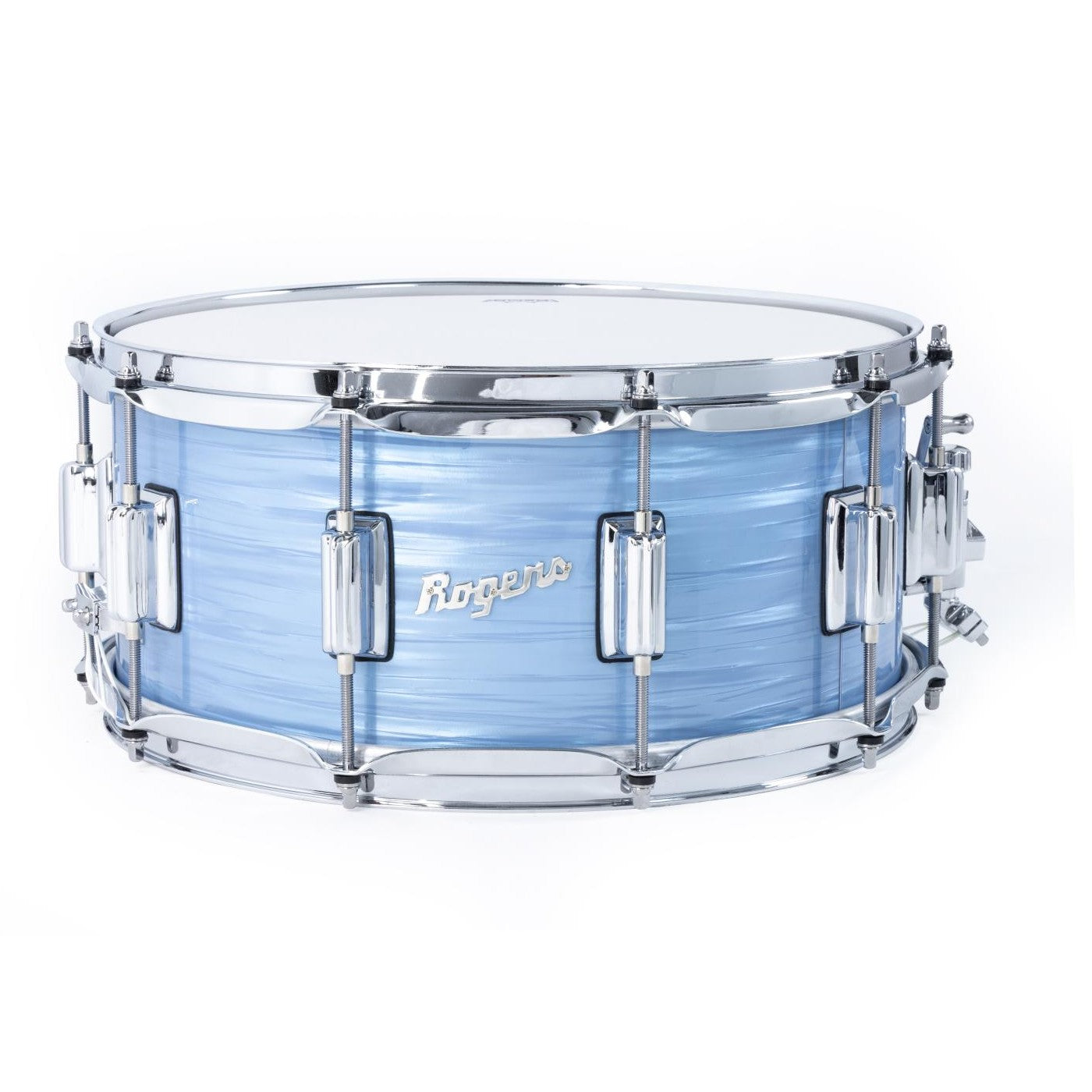 Rogers Dayton Snare Drum 14x6.5 Sky Blue Ripple Pearl - Drum Center Of Portsmouth
