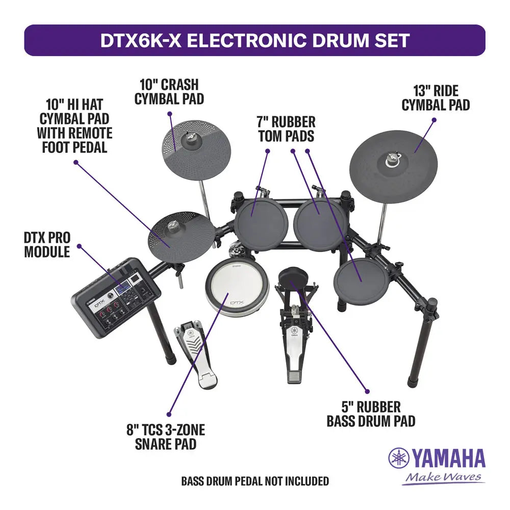 Yamaha DTX6K-X Electronic Drum Set - Drum Center Of Portsmouth