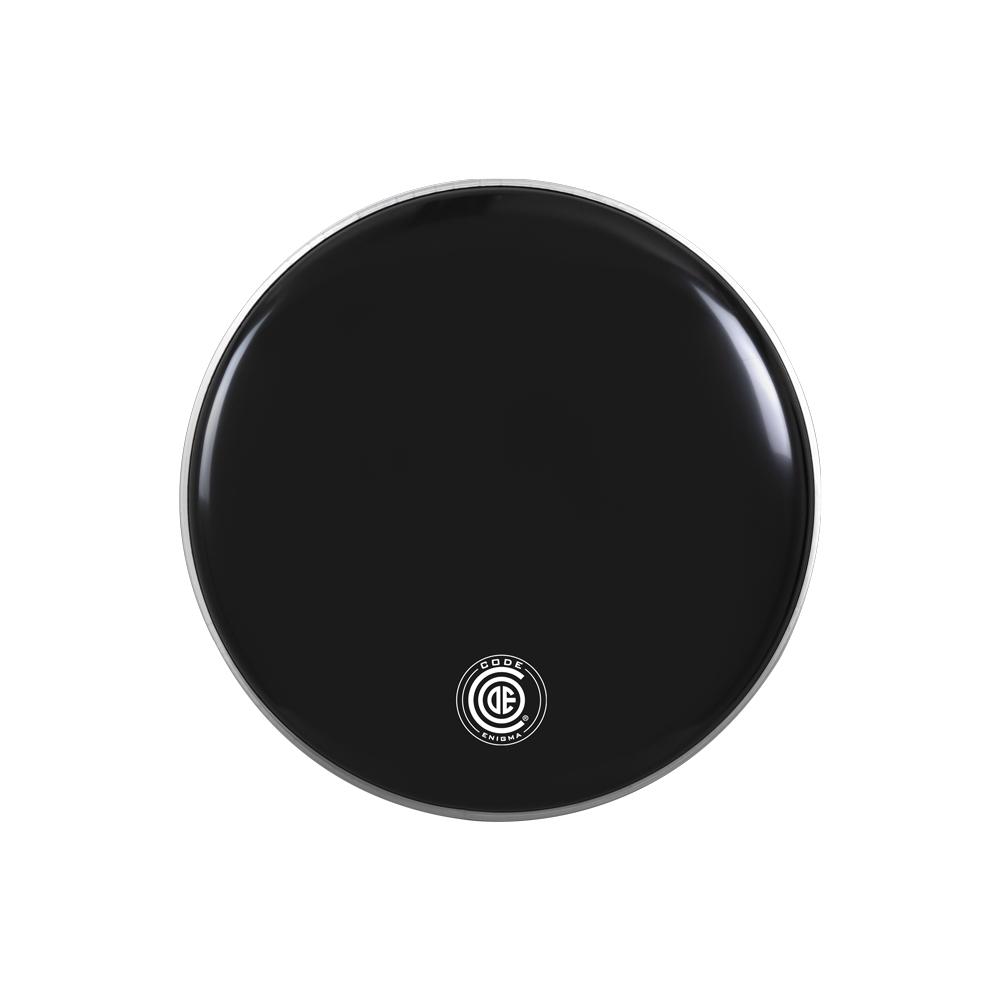 Code Enigma Bass Drum Head 20" Black