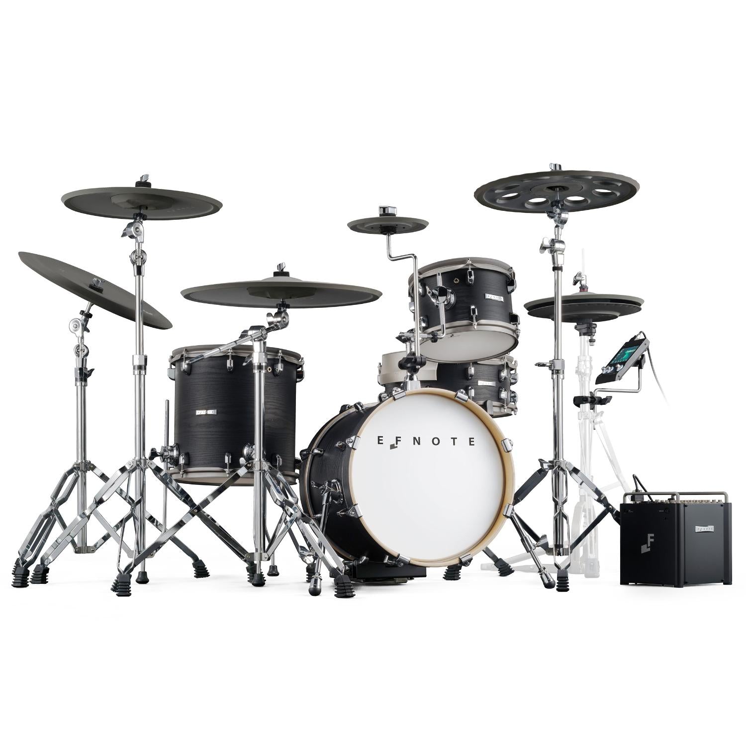 EFNOTE Pro 500X Special Electronic Drum Set Black Oak Wrap - Drum Center Of Portsmouth