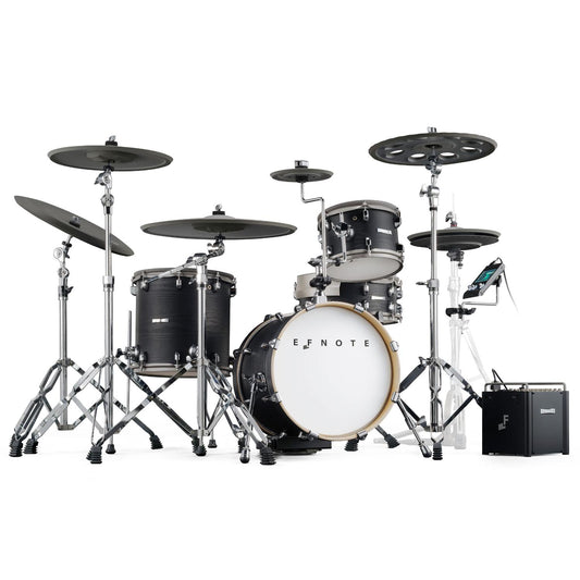 EFNOTE Pro 500X Special Electronic Drum Set Black Oak Wrap - Drum Center Of Portsmouth