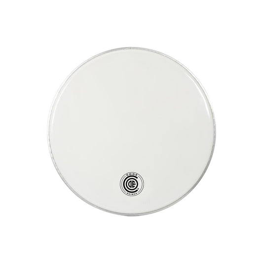 Code Enigma Bass Drum Head 16" White