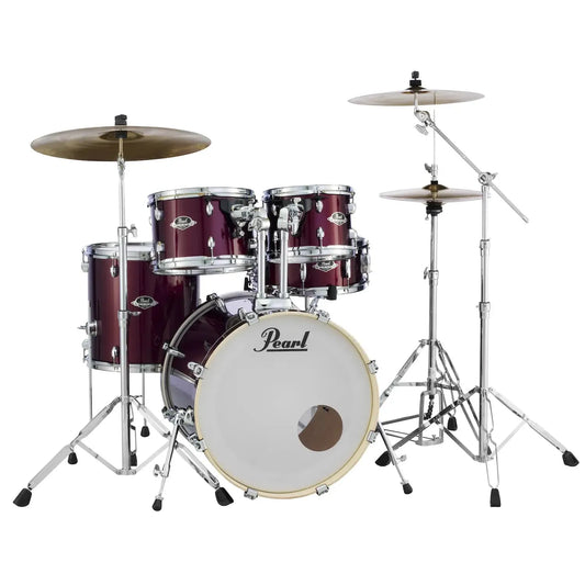Pearl Export EXX725 5pc Drum Set Burgundy w/Hardware - Drum Center Of Portsmouth