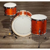 Used Gretsch Brooklyn 3pc Drum Set w/26BD Satin Burnt Orange - Excellent - Drum Center Of Portsmouth