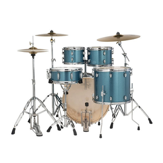 Gretsch Energy 5pc Drum Set w/Hardware & Paiste Cymbals Blue Sparkle - Drum Center Of Portsmouth