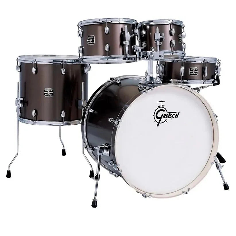 Gretsch Energy 5pc Drum Shell Pack Grey Steel 22/10/12/16/14 - Drum Center Of Portsmouth