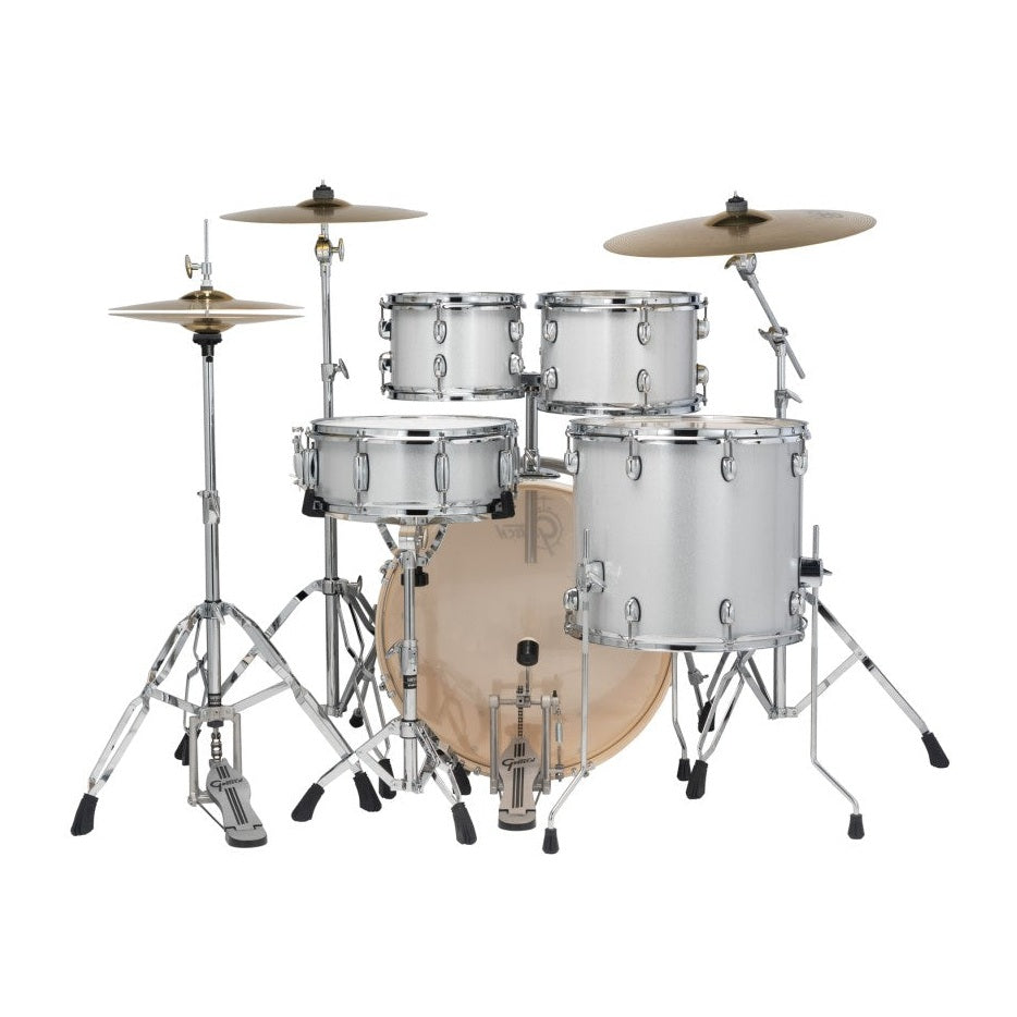 Gretsch Energy 5pc Drum Set w/Hardware & Paiste Cymbals Silver Sparkle - Drum Center Of Portsmouth