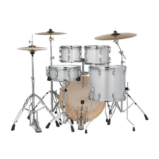 Gretsch Energy 5pc Drum Set w/Hardware & Paiste Cymbals Silver Sparkle - Drum Center Of Portsmouth