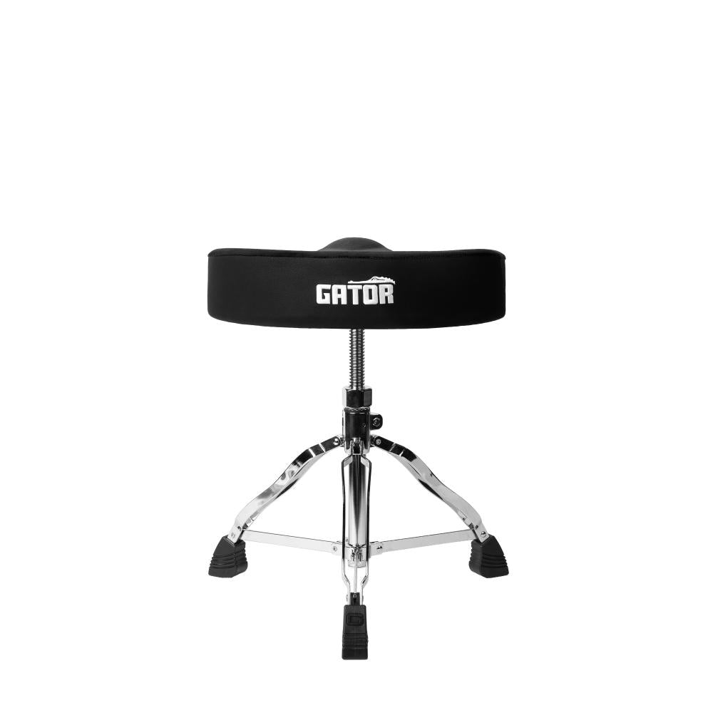 Gator Spindle Drum Throne Saddle Seat, Black - Drum Center Of Portsmouth