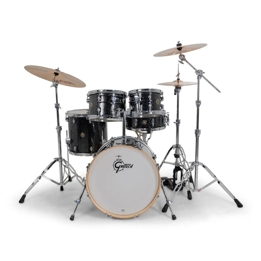Gretsch Catalina Maple CM2 5pc Drum Set 20/10/12/14/14 Black Stardust