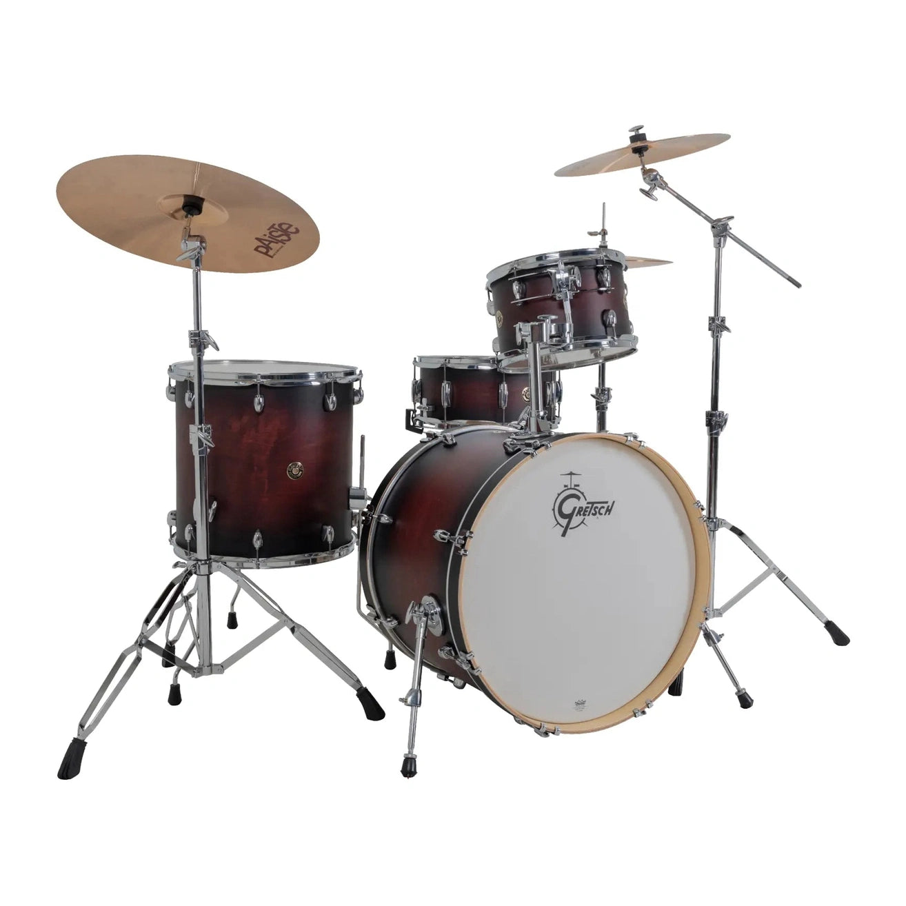 Gretsch Catalina Maple CM2 4pc Drum Set 22/12/16/14 Satin Deep Cherry Burst