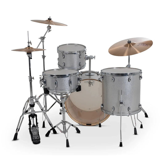 Gretsch Catalina Maple CM2 4pc Drum Set 22/12/16/14 Silver Sparkle