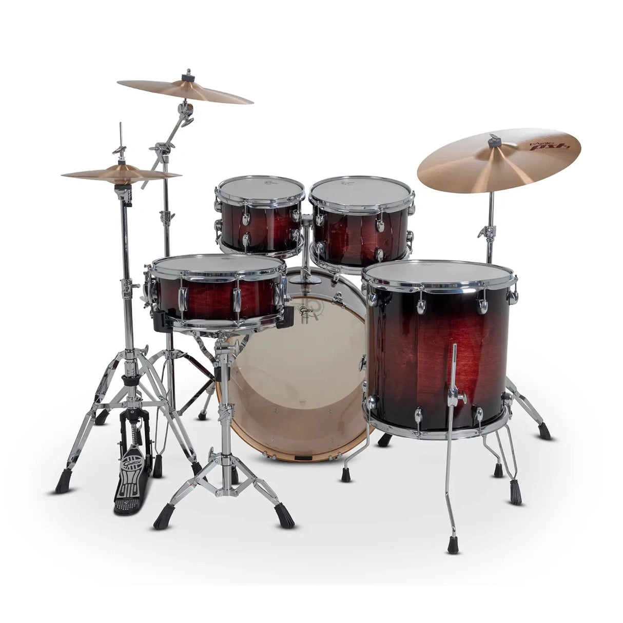 Gretsch Catalina Maple CM2 5pc Drum Set 22/10/12/16/14 Dark Cherry Burst