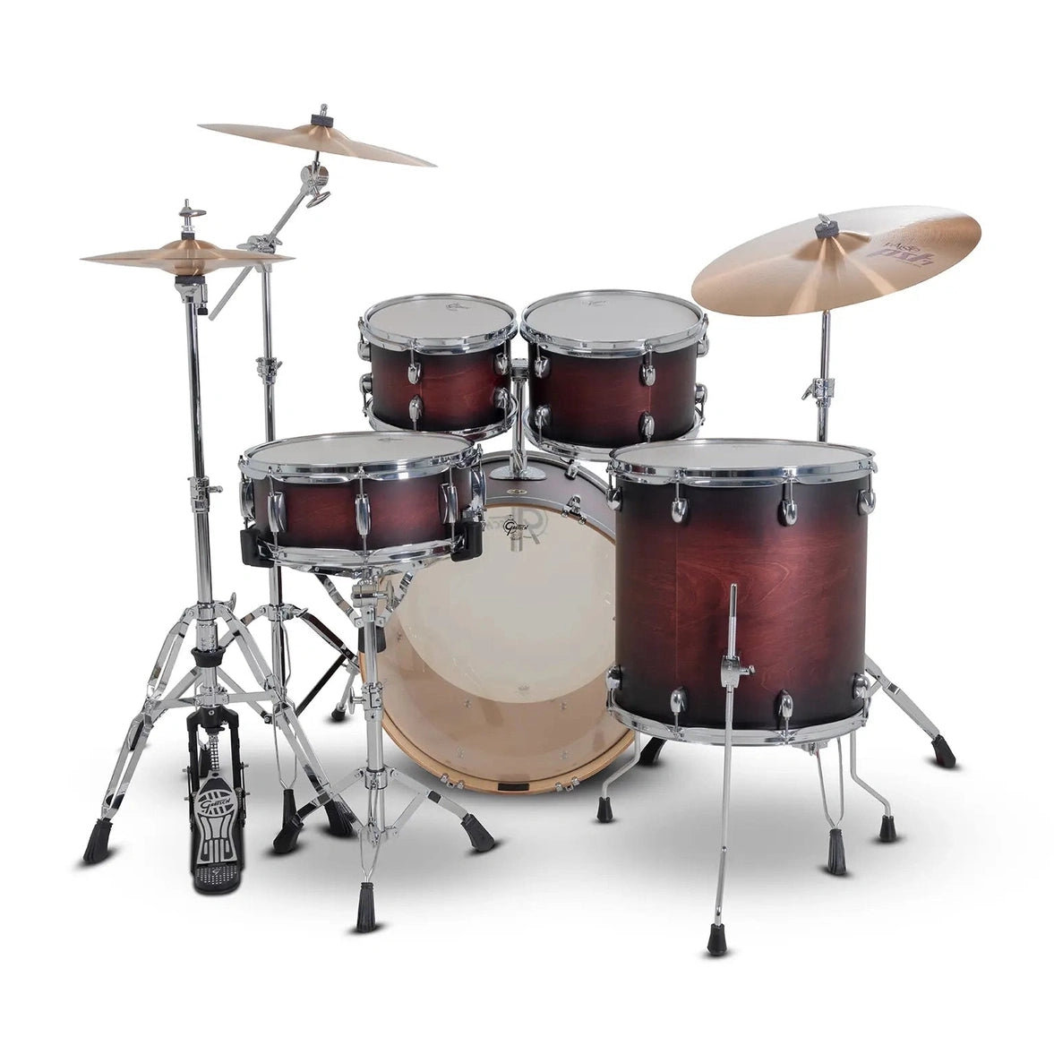 Gretsch Catalina Maple CM2 5pc Drum Set 22/10/12/16/14 Satin Deep Cherry Burst