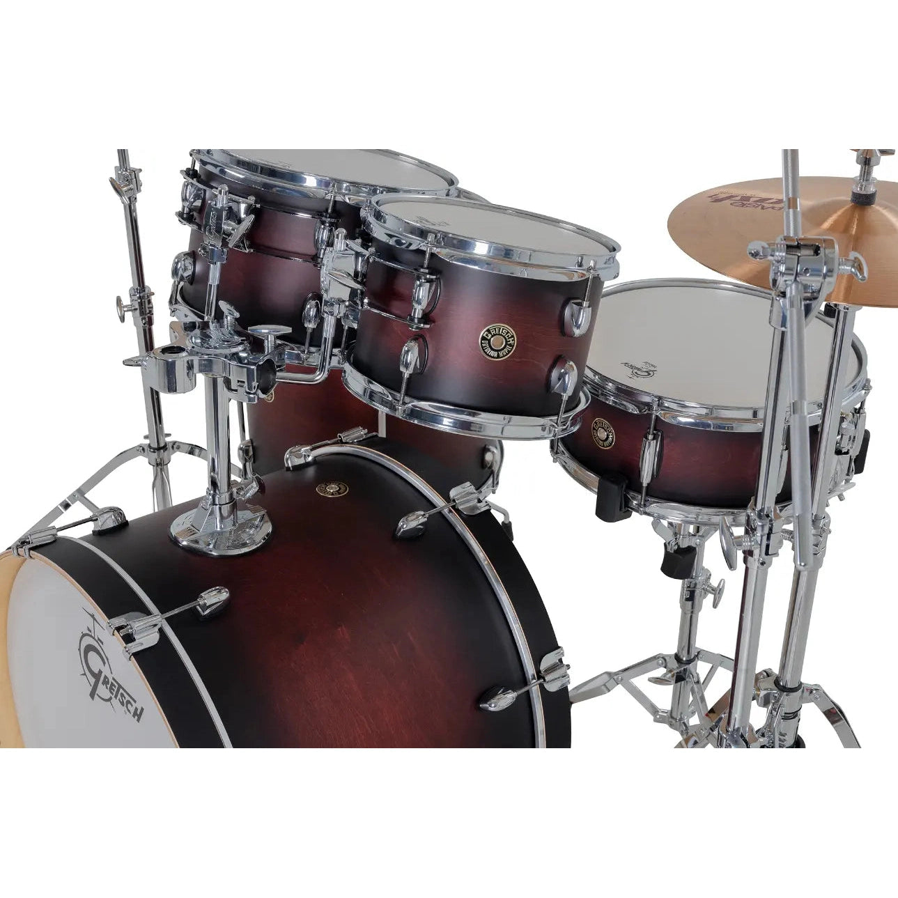 Gretsch Catalina Maple CM2 5pc Drum Set 22/10/12/16/14 Satin Deep Cherry Burst